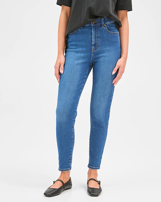 Petites ankle length skinny denim jeans