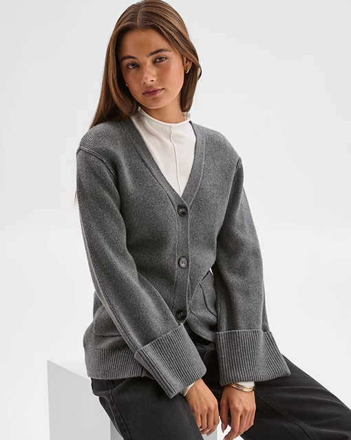 Lily Loves Australian Cotton blend longline cardigan
