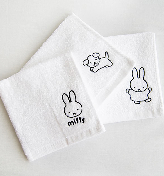 Miffy kids face washers 3 pack