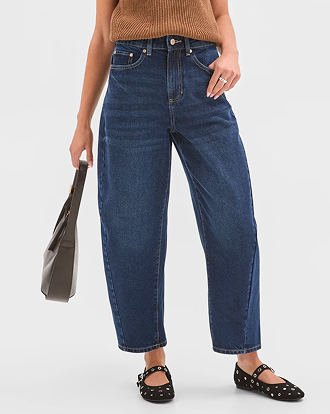 Petites barrel leg jean