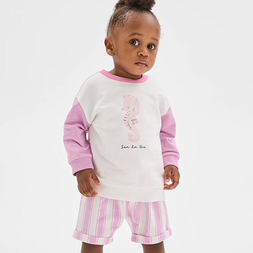 Organic Cotton jumper and shorts set