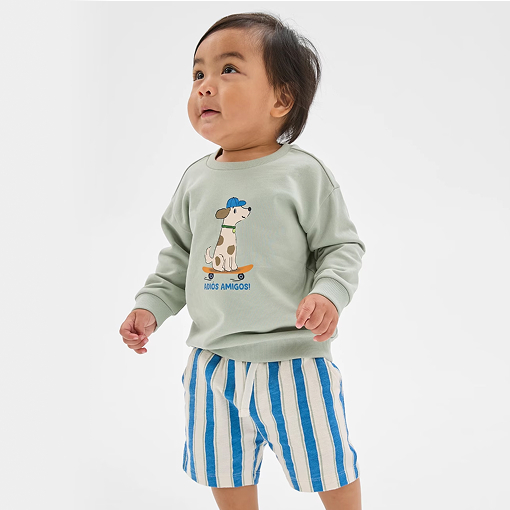 Organic Cotton jumper and shorts set