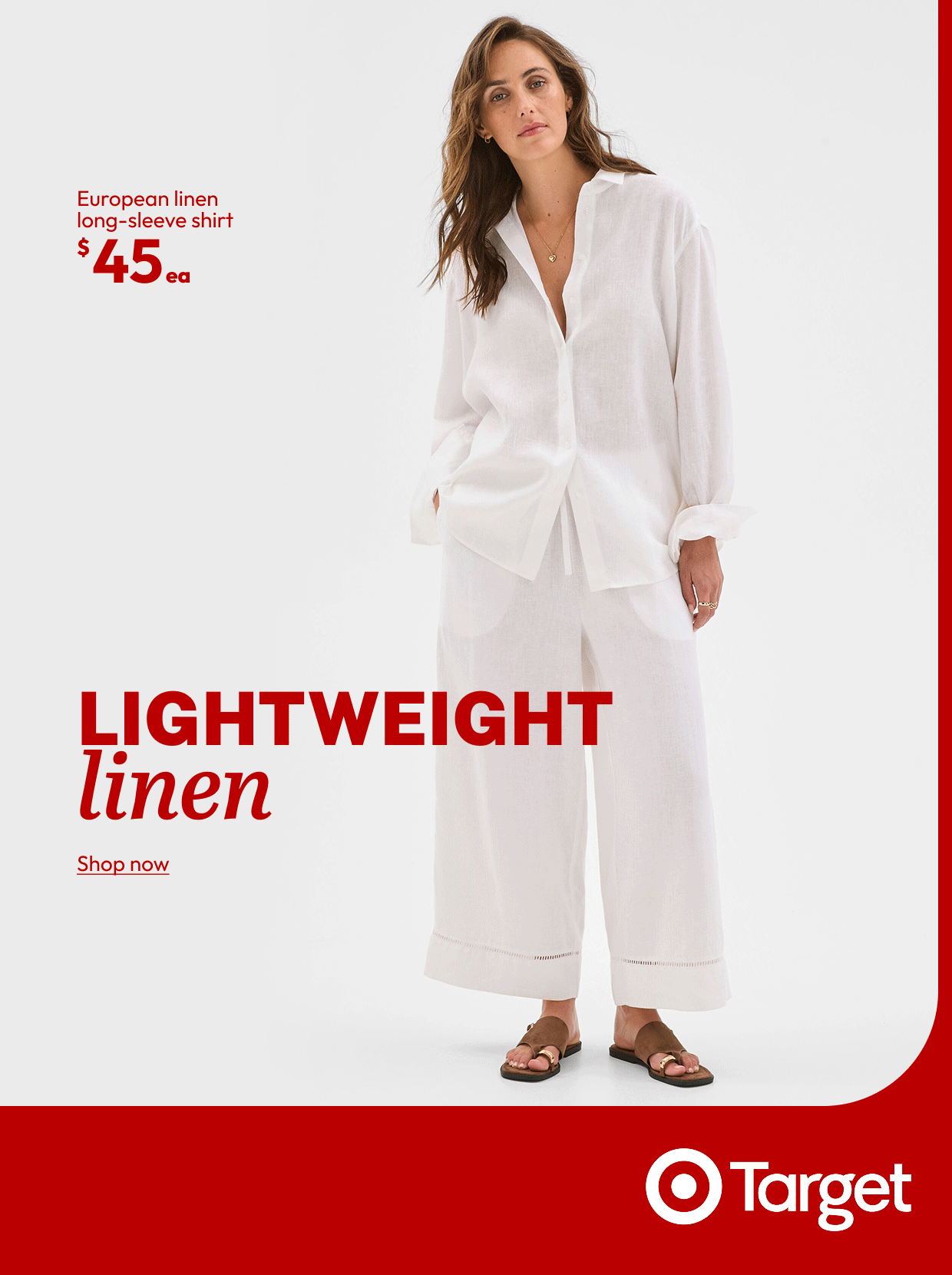 European linen long-sleeve shirt