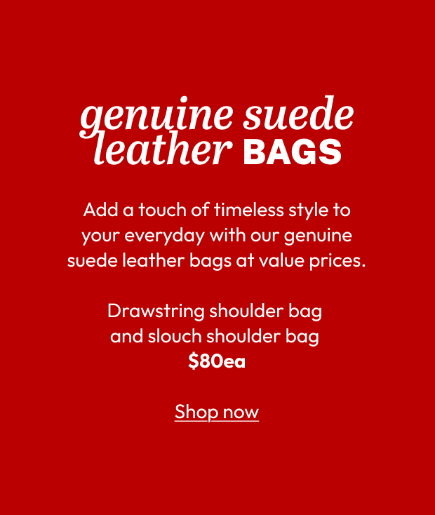 genuine suede leather BAGS