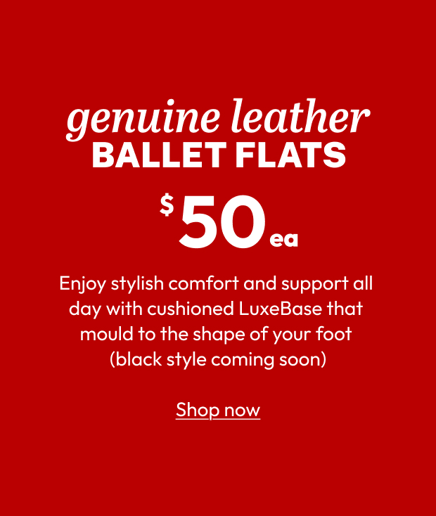 genuine leather BALLET FLATS