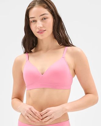 Lily Loves seamfree embossed wirefree t-shirt crop bra