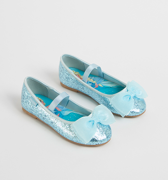 Disney glitter ballet flats - blue