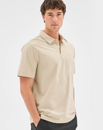 Active lifestyle stretch polo top
