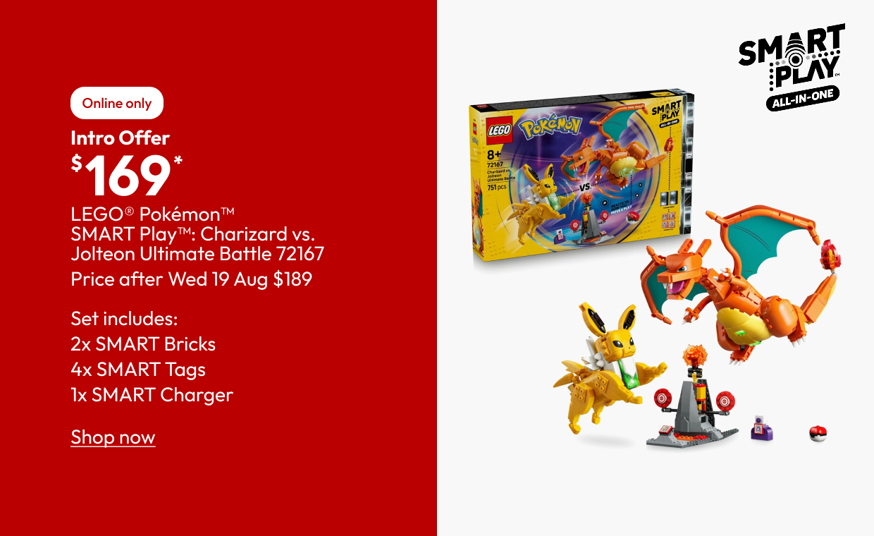 LEGO® Pokémon™ SMART Play™: Charizard vs. Jolteon Ultimate Battle 72167