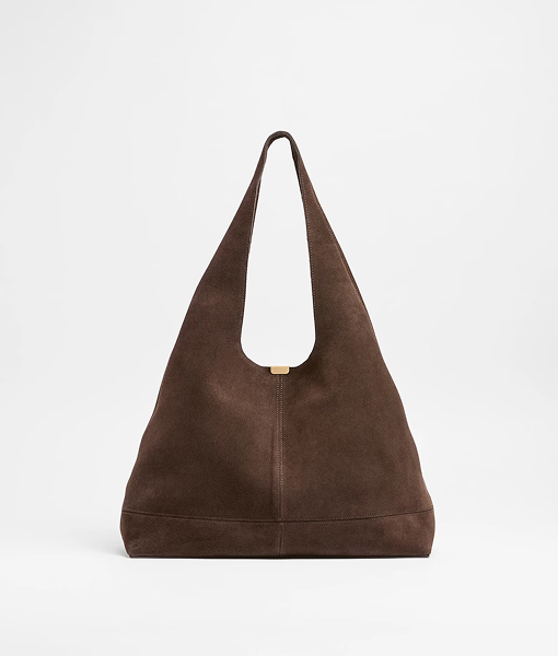 Premium Suede Leather Slouch Shoulder Bag