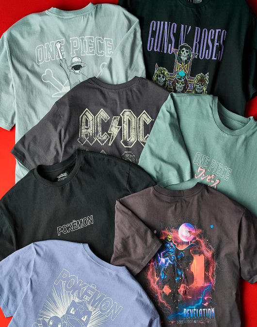 Licensed print t-shirts