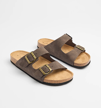 Smooth moulded cork sandals