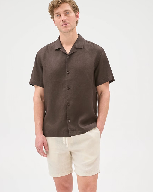 European linen shorts