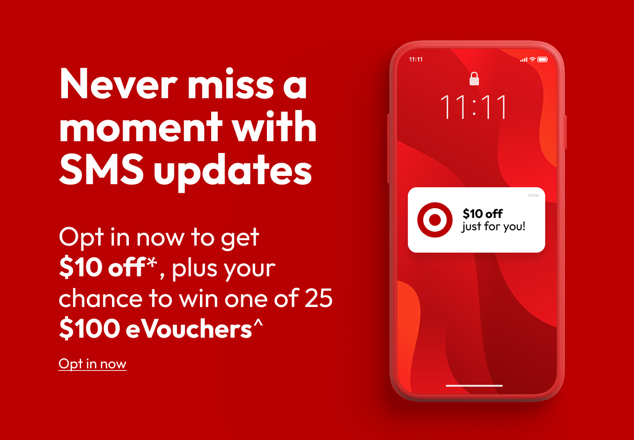 Never miss a moment with SMS updates