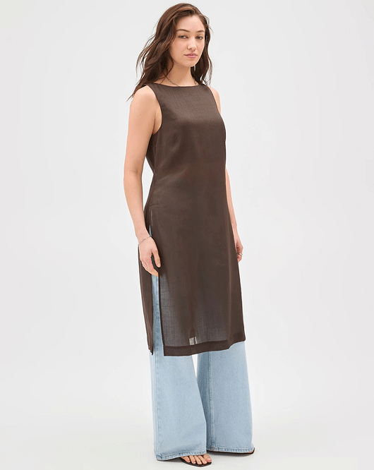 Lily Loves sheer tunic top or midi skirt