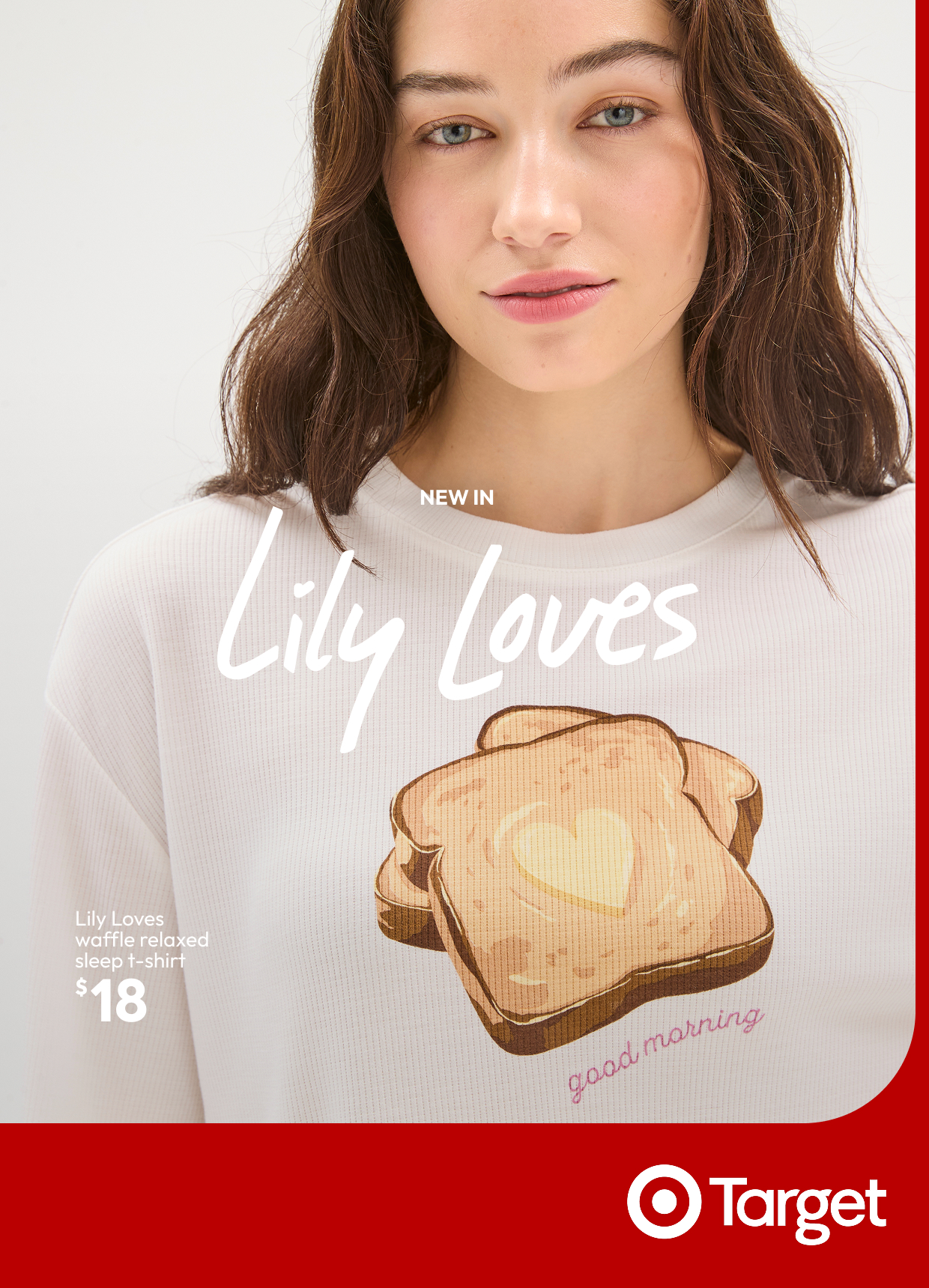 Lily Loves waffle relaxed sleep t-shirt