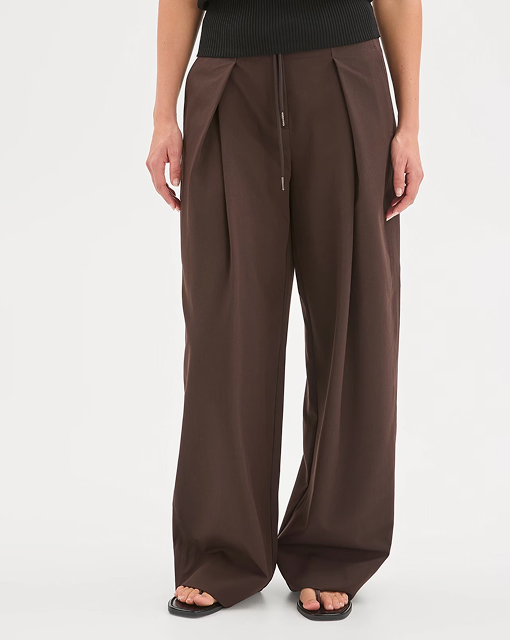 Preview wide barrel-leg pants