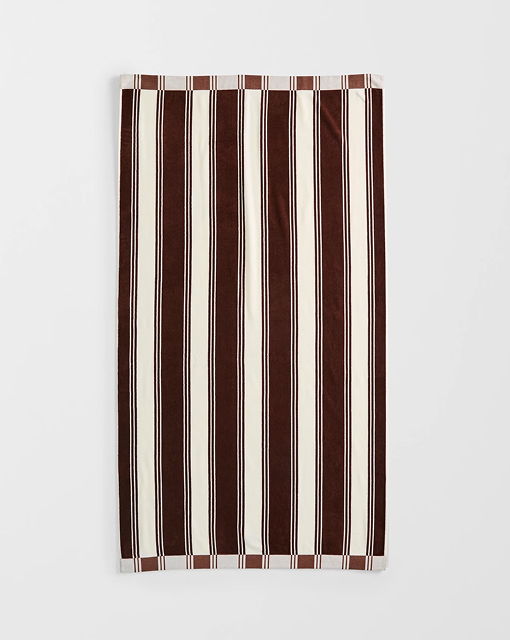 Byron stripe Australian Cotton adult beach towel