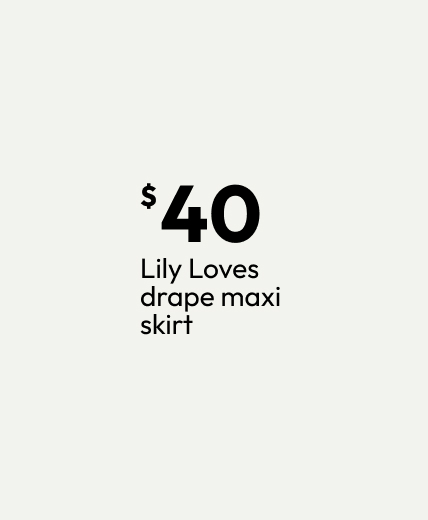 Lily Loves drape maxi skirt