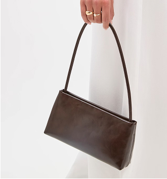 Minimal east west shoulder bag