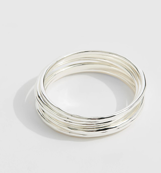 6-pack battered bangle set