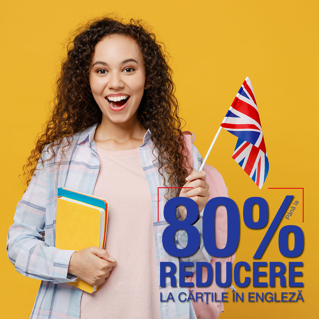 Până la 80% reducere la cărțile în engleză