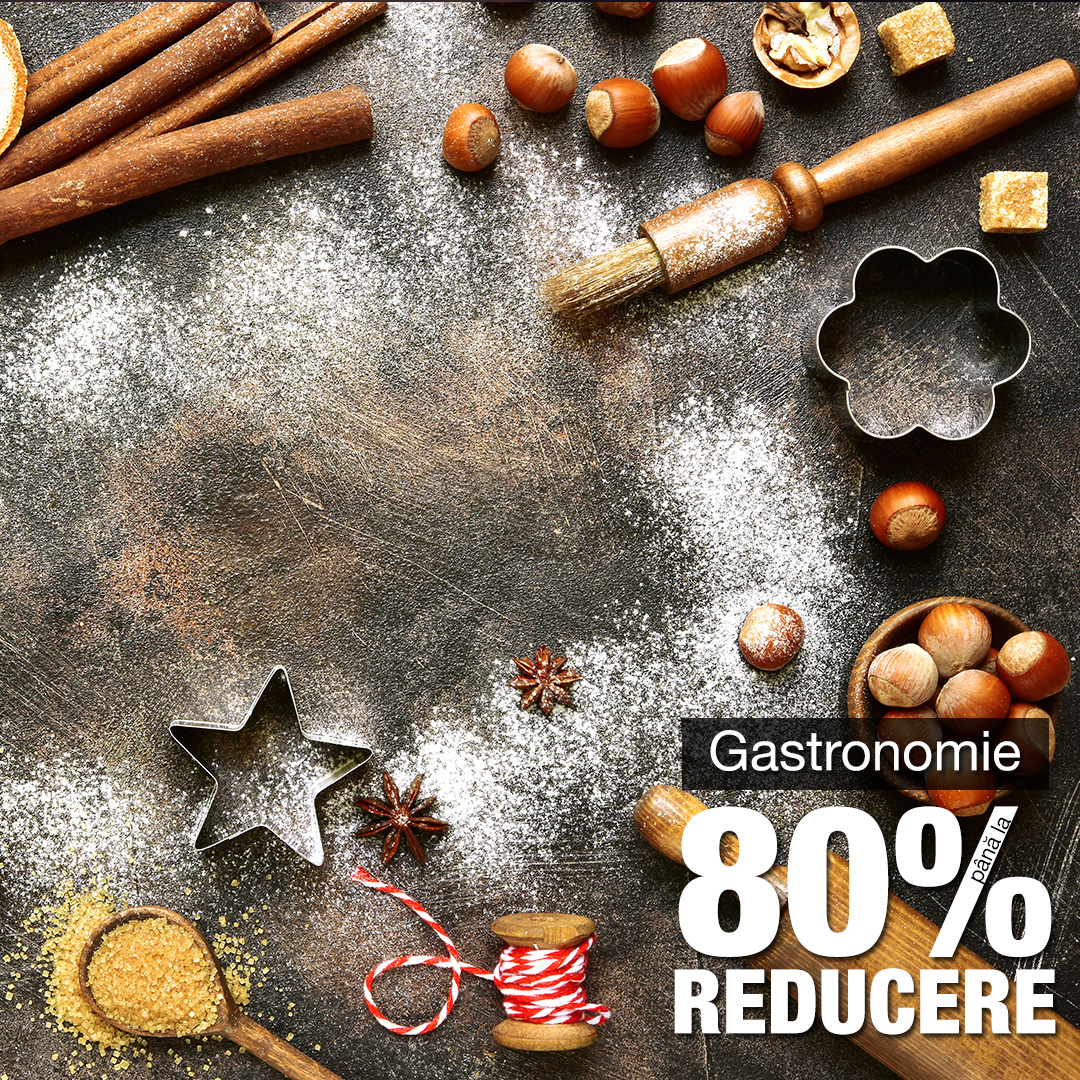 Gastronomie - până la 80% reducere