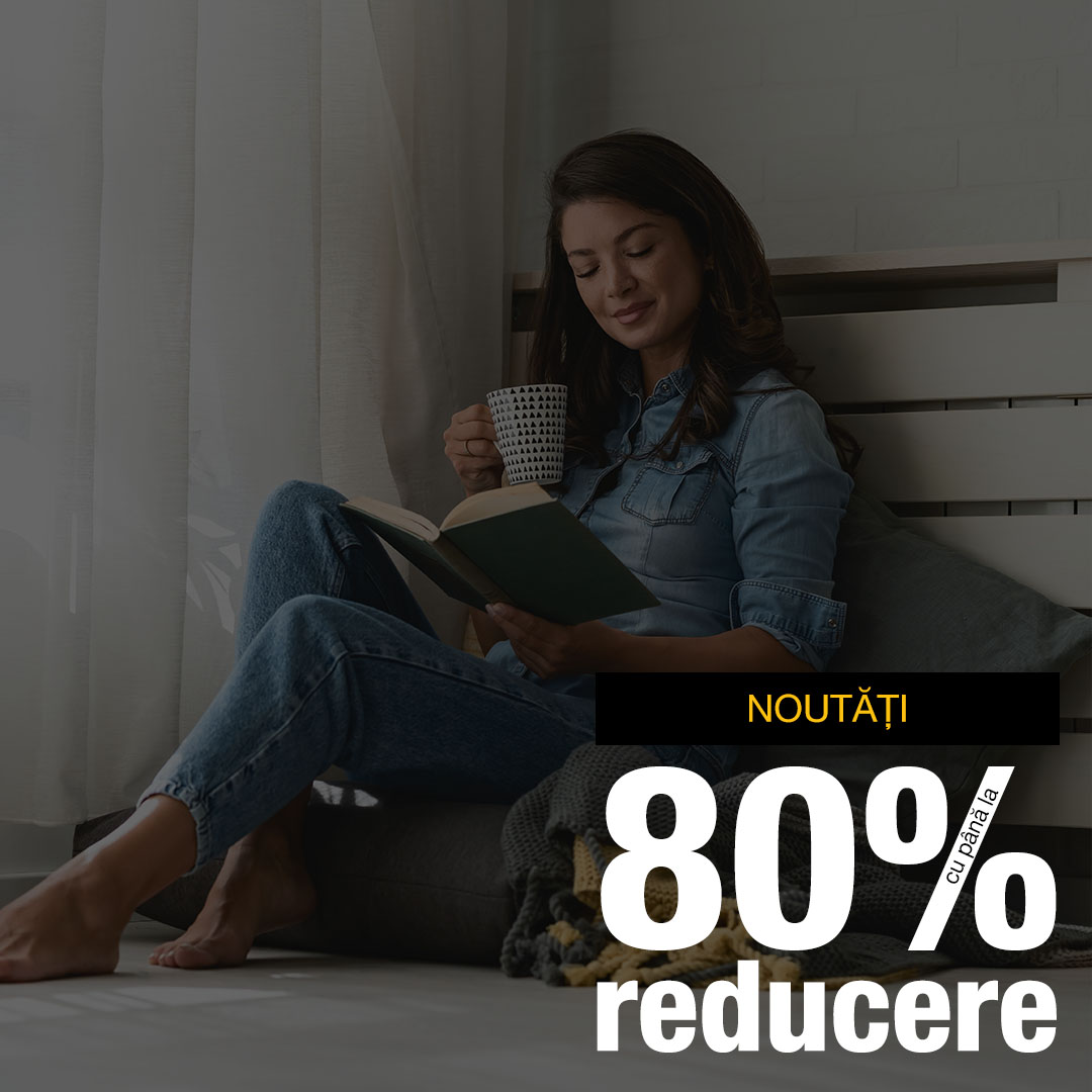 Noutăți cu până la 80% reducere