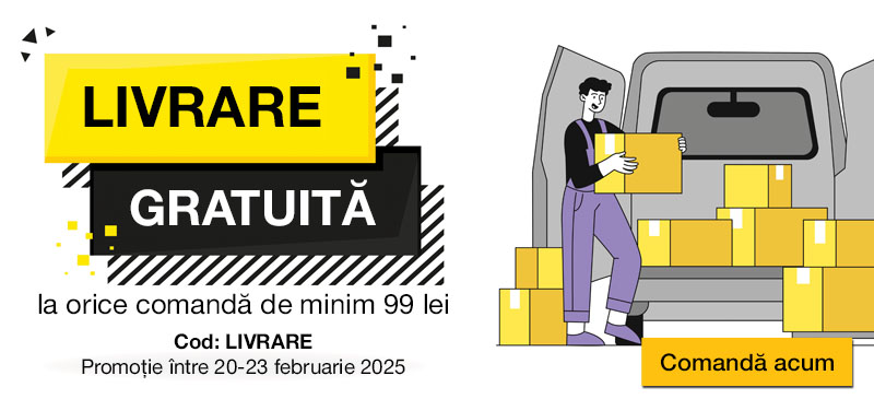 Livrare gratuit[ la orice comanda de minim 99 lei