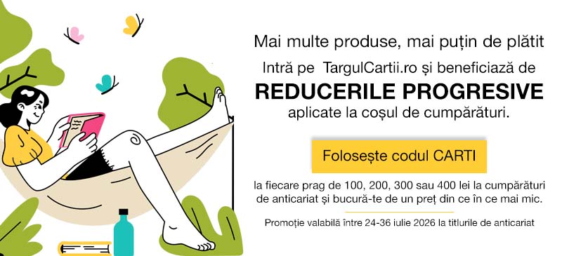 Reducerile cresc odată cu coșul. Folosește codul CITESC la comenzi de minim 100 lei cu titluri de antiacriat și bucură-te de reduceri progresive la coș