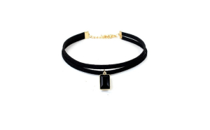 Choker Mystyle Fashion Black Duble Delux