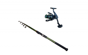 Set lanseta telescopica 3.6 m carbon si