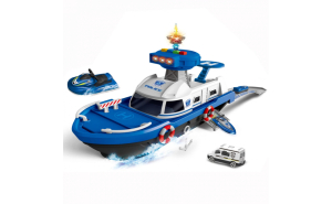 Barca de politie cu sunete si lumini