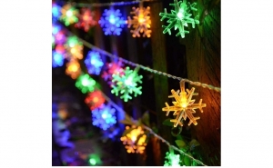 Set 2x Instalatie led fulgi de zapada