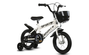 Bicicleta 14 inch cu frane Alba