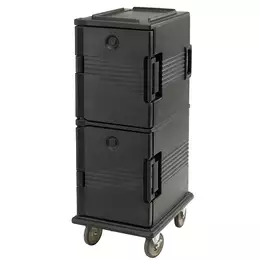 Pojemnik termoizolacyjny ładowany od boku 12x GN 1/1, 520x690x1370 mm, czarny | CAMBRO, Ultra Camcarts