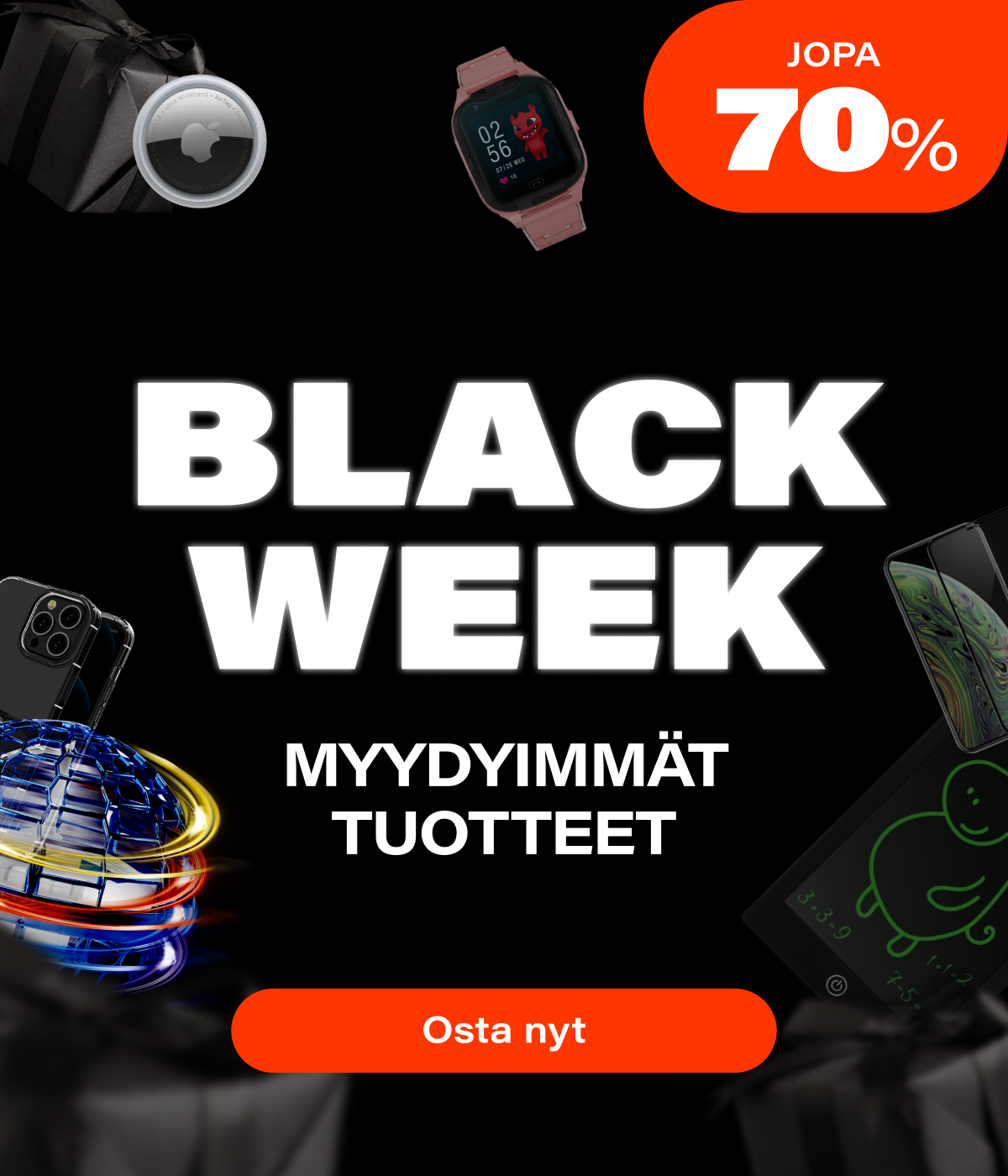 tekniikkaosat.fi, black week bestsellers