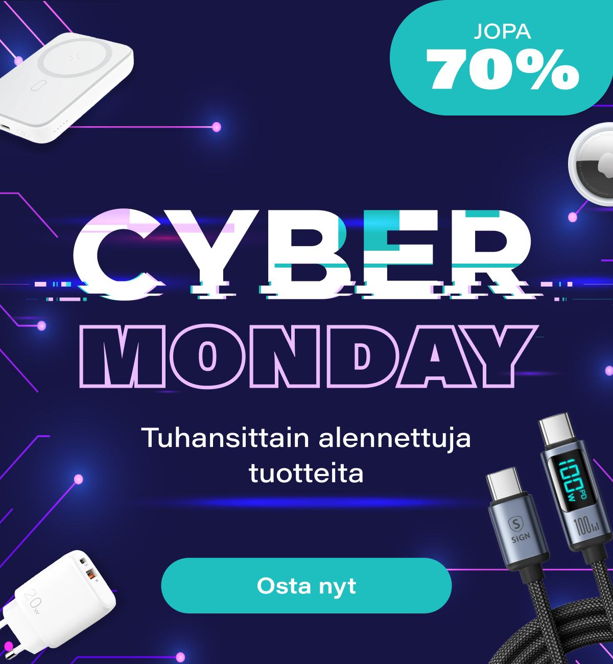 tekniikkaosat.fi, cyber monday