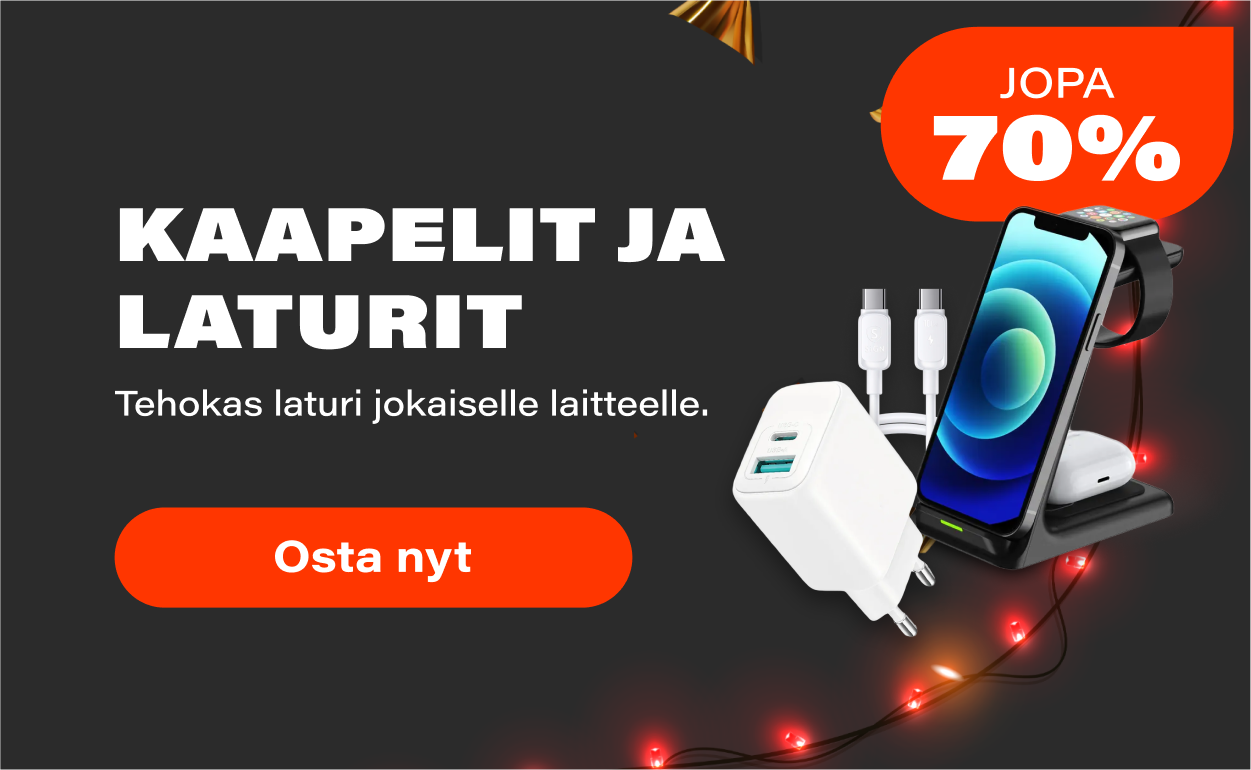 kaapelit ja laturit