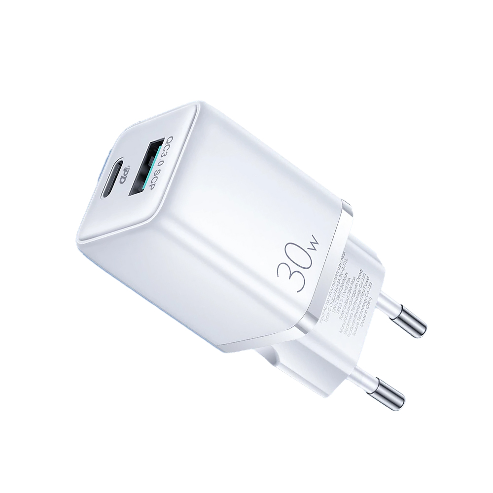 Image of SiGN Mini Quick Charger USB & USB-C, PD & Q.C3.0, 3A, 30W - valkoinen