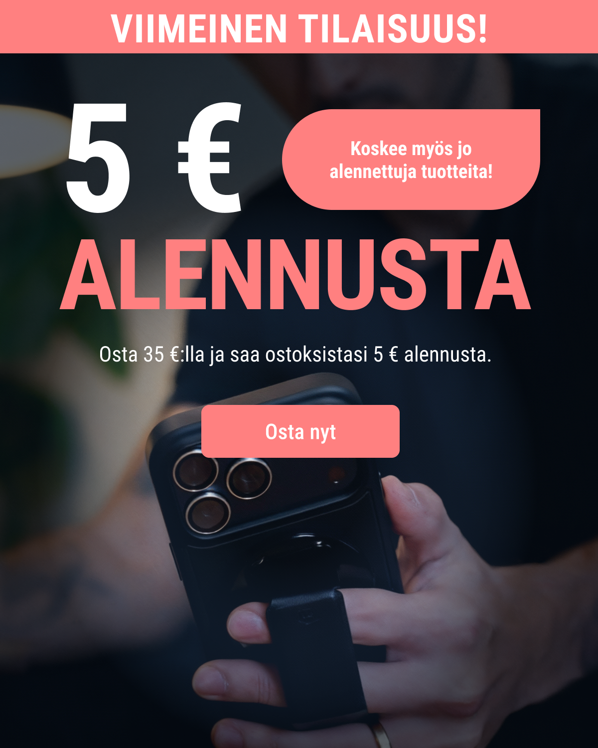 5 € alennusta