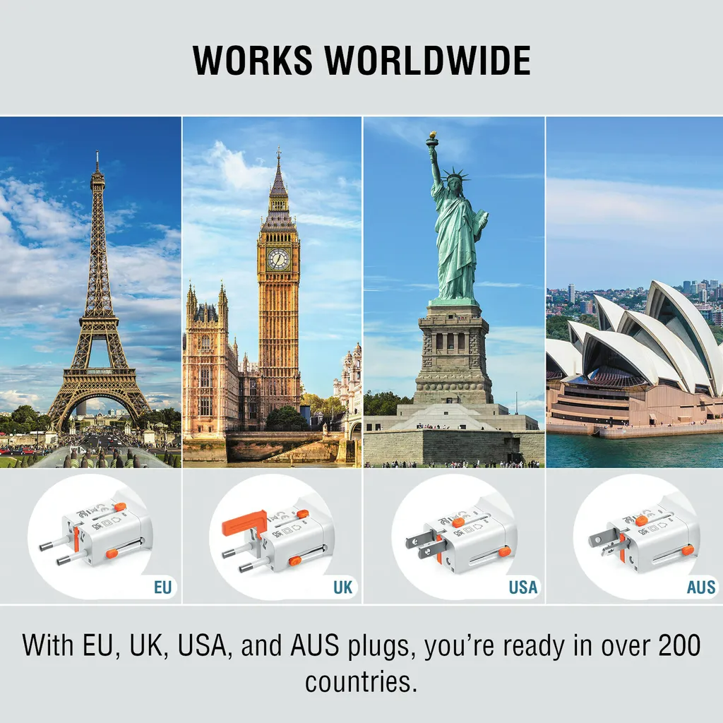  4Smarts Nomad Pocket 25W Yleiskäyttöinen Matkasovitin