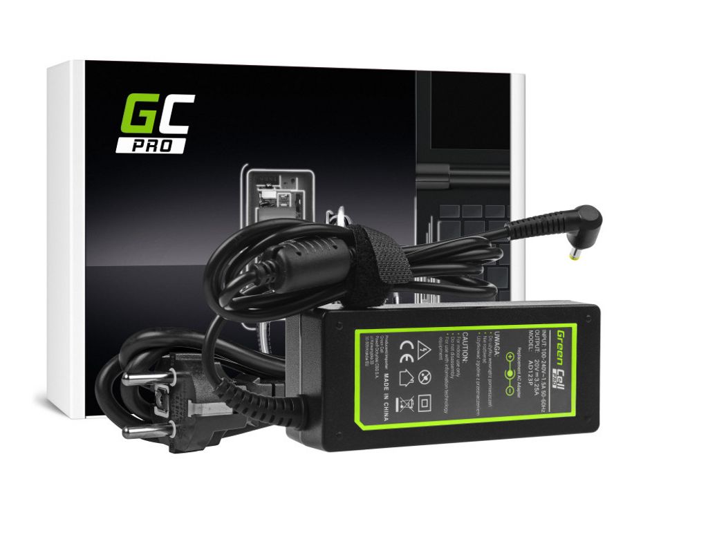 Image of Green Cell PRO laturi/virtalähde 20V 3.25A 65W Lenovo IdeaPad 3, IdeaPad 5, jne.