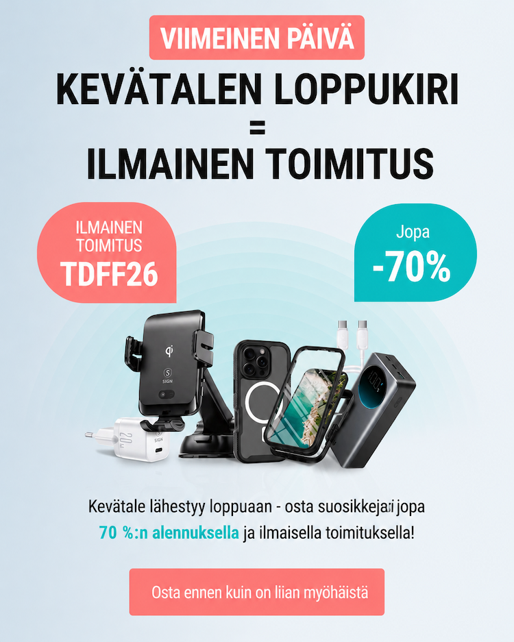 KEVÄT-ALE! Jopa 70% Alennusta