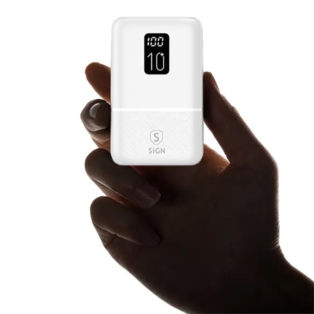 Image of SiGN Mini QC Varavirtalähde Näytöllä 10 000 mAh