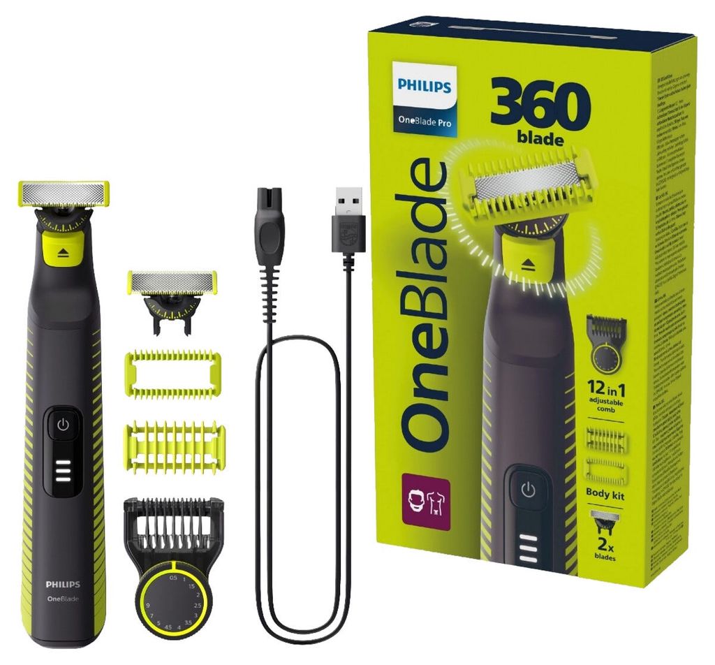 Image of Philips OneBlade Pro 360 Face & Body QP6507/23 – Sähköparranajokone