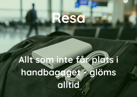 Resa - adapters, kablar och powerbanks