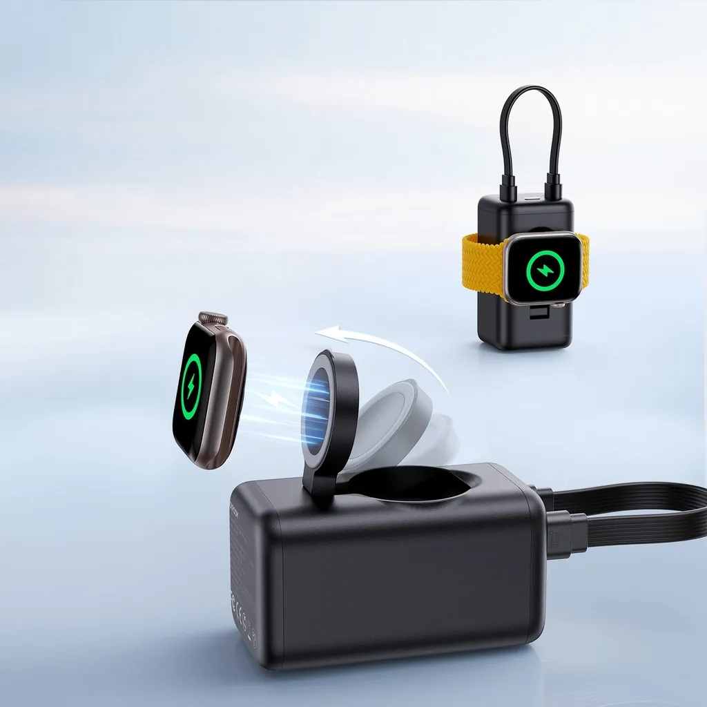 Joyroom USB-C / Apple Watch Magnetisk Trådløs Lader Powerbank 5000mAh