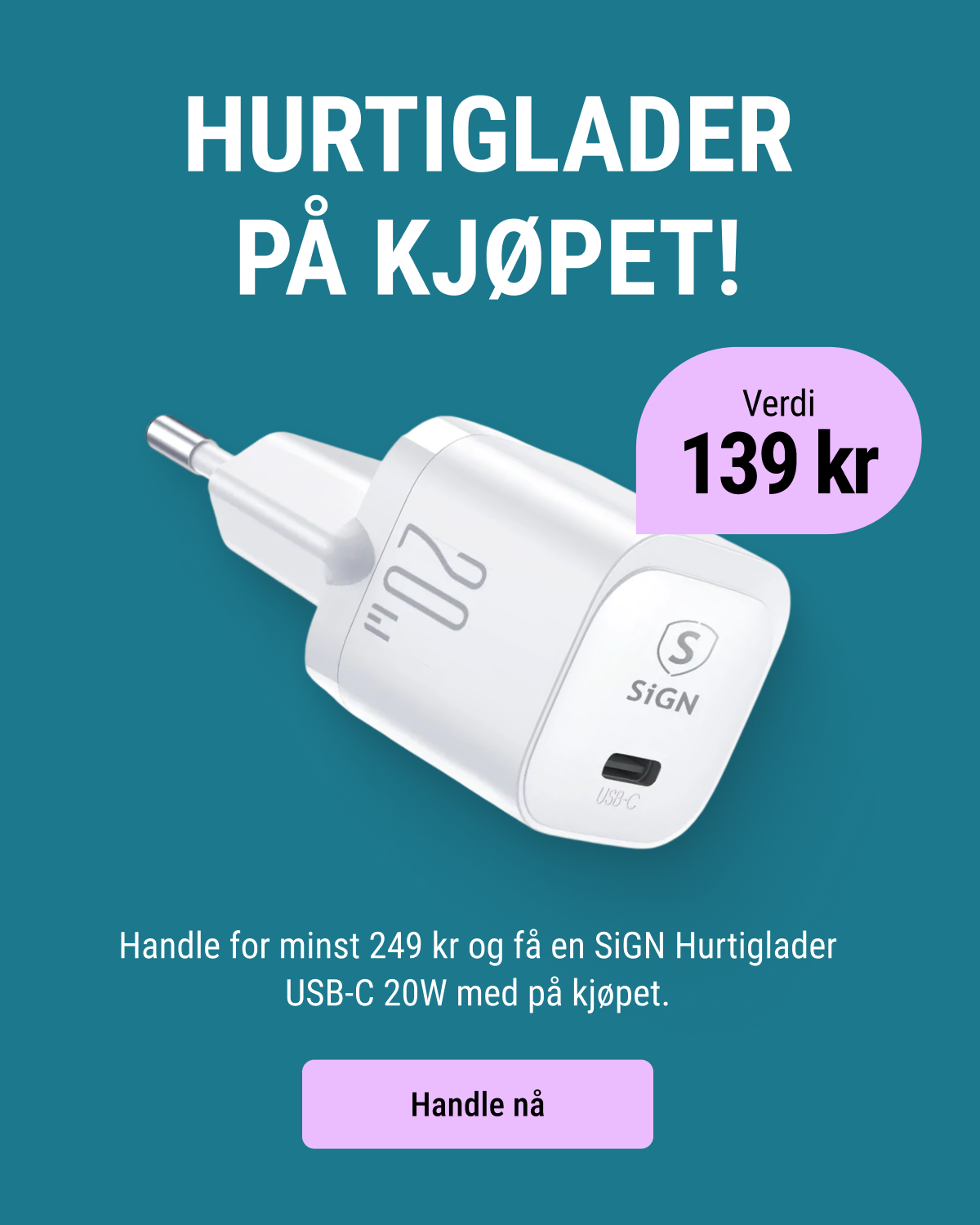 Hurtiglader på kjopet