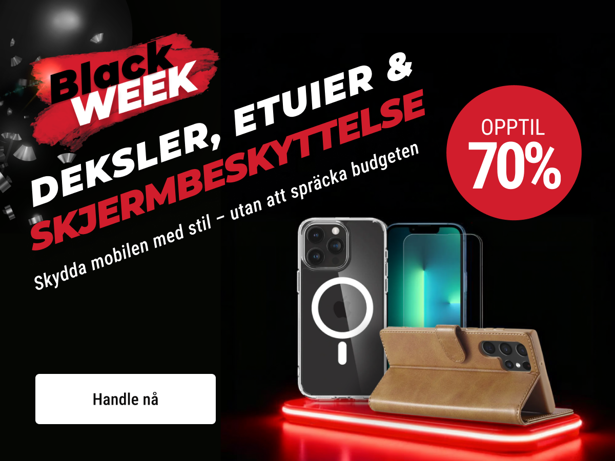 Black Week Deskler etuier skjermbeskyttelse
